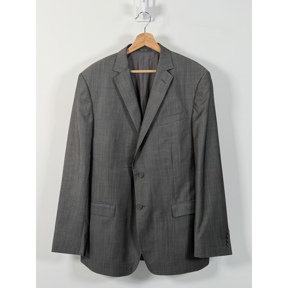 Z Zegna City Blazer Mens 44L Gray Wool Mohair Sport Coat Jacket Designer Italy